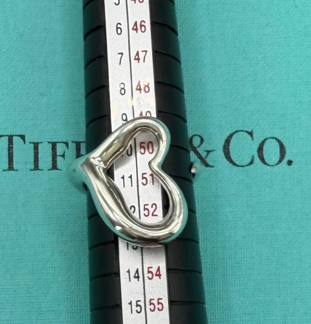 美品TIFFANY&Co. ティファニー オープンハートリングSV925 11号