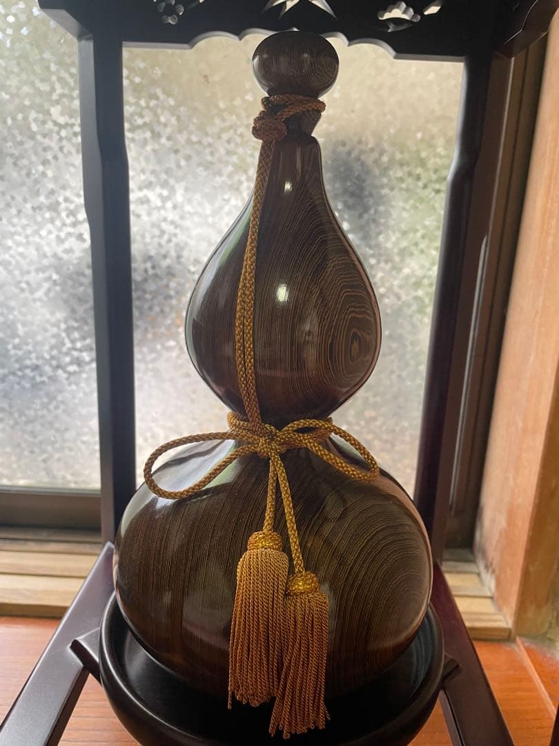 紫檀ひょうたん型置物 アンティーク