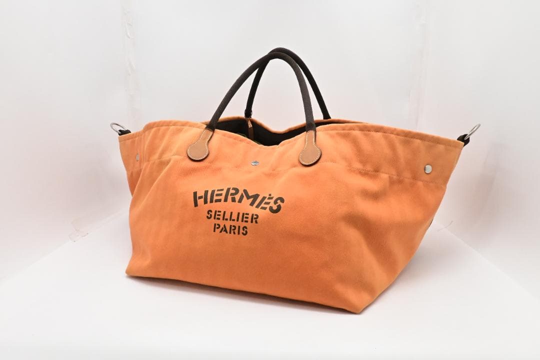 Hermès　エルメス　 トートバッグ　フールトゥ　ド　キャバリエ　キャンバス