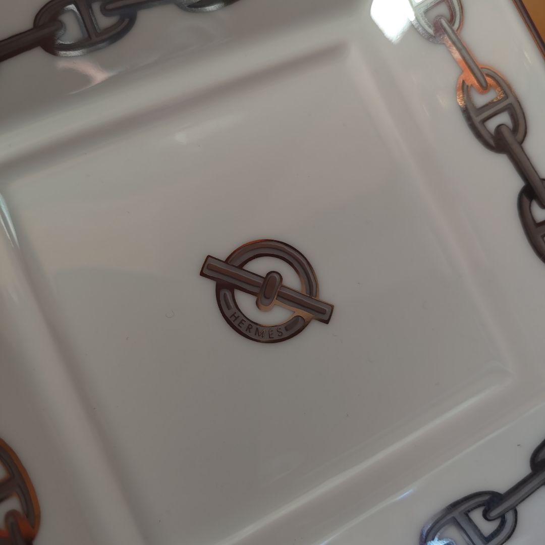 【未使用・希少】エルメス　シェーヌダンクル　プラチナ　ヴィド・ポッシュ　小物入れ