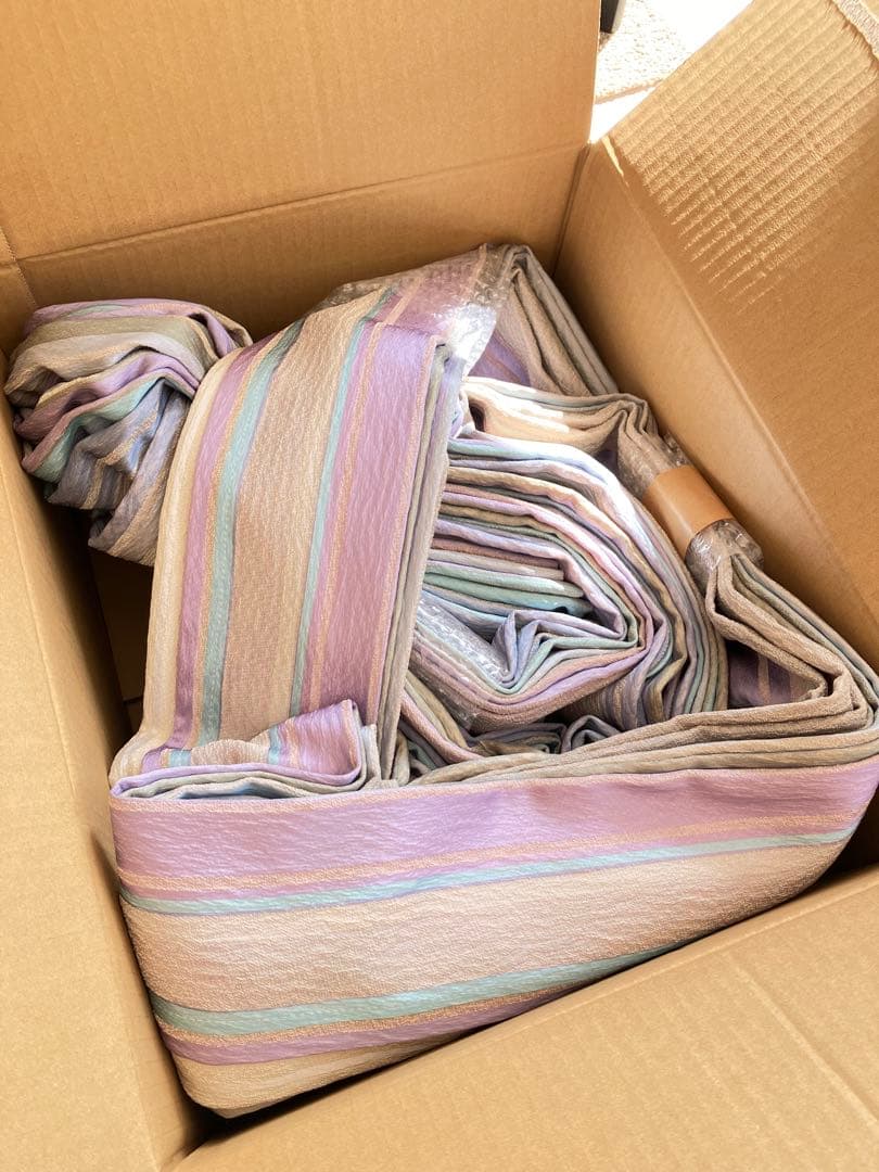 最終値下げ★オーダーカーテン★テラス窓サイズ 高さ235cm×幅107cm 2枚