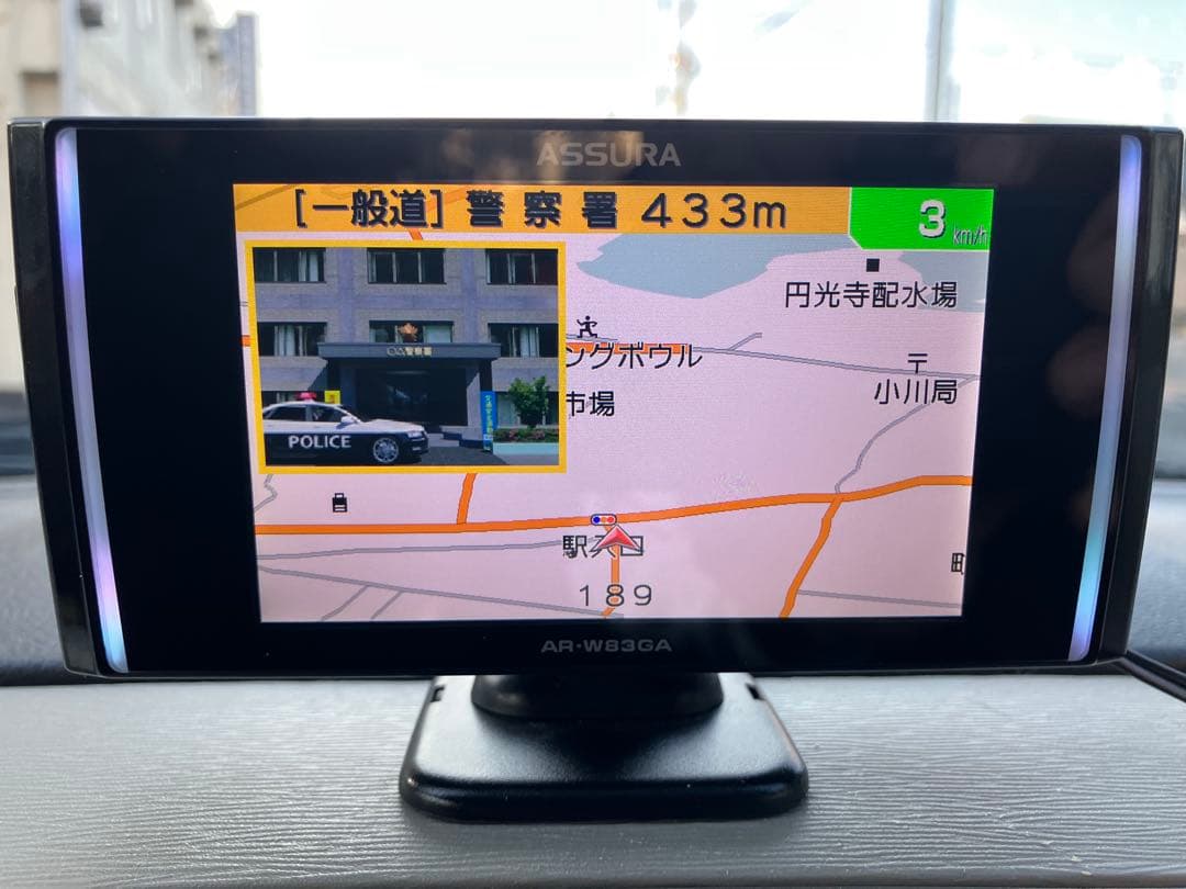 セルスター ASSURA AR-W83GA GPS内蔵レーダー探知機 作動OK！