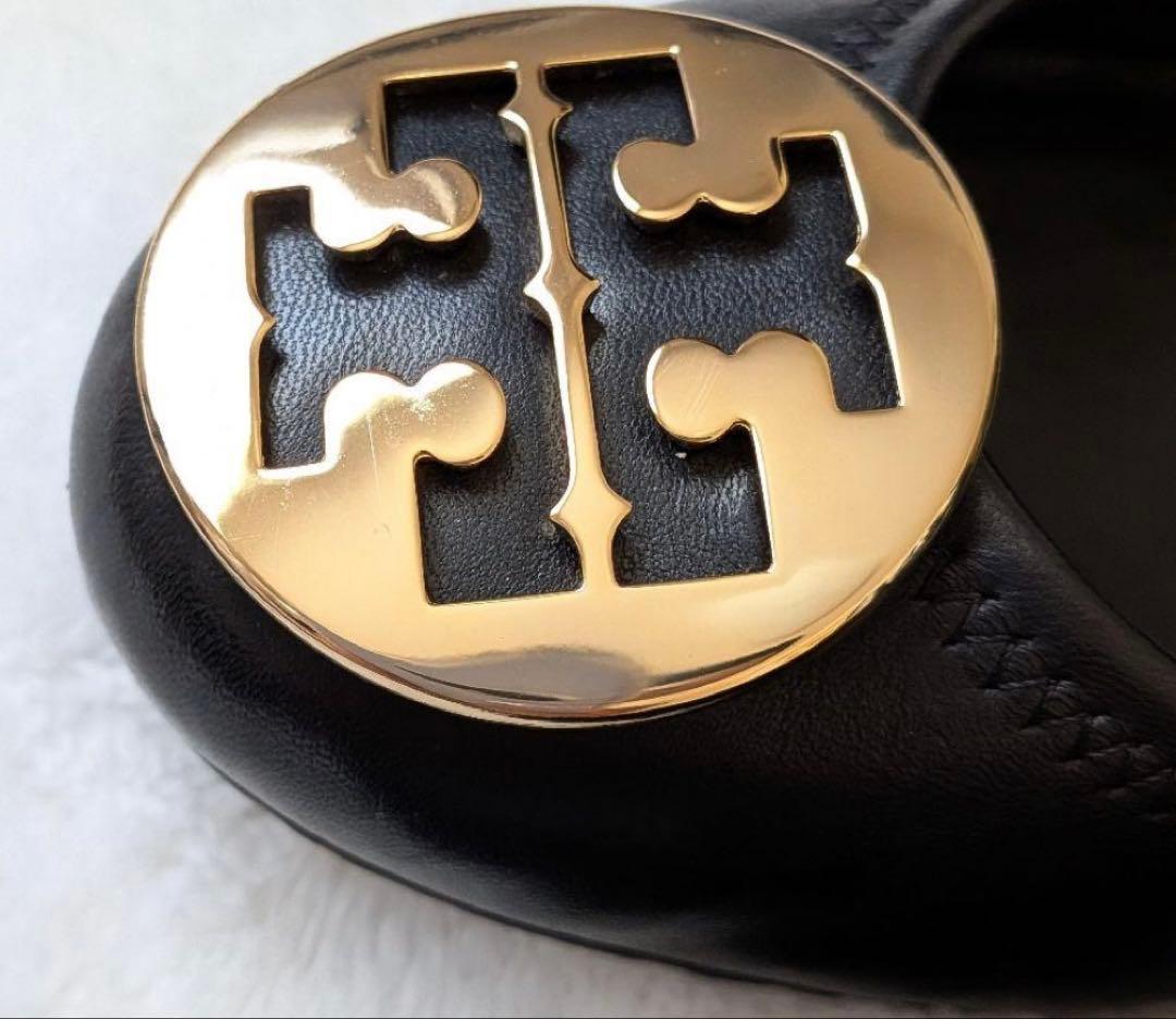 m*4様 Tory Burch ブラックレザー ハイヒール 8.5M