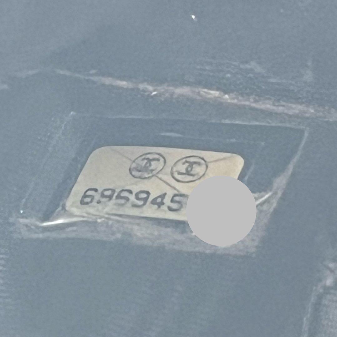 CHANEL 二つ折り財布 ココマーク コンパクト キャビアスキン 黒 レザー