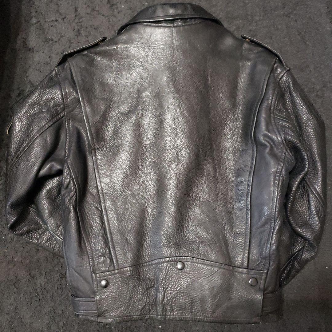 60's GOLDEN STAR ダブルライダース レザージャケット Dポケット