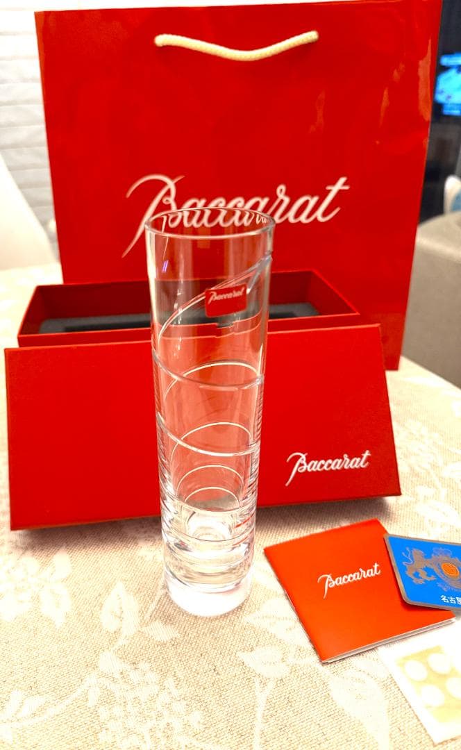 新品・未使用　Baccarat　バカラ　花瓶　スパイラル　正規品
