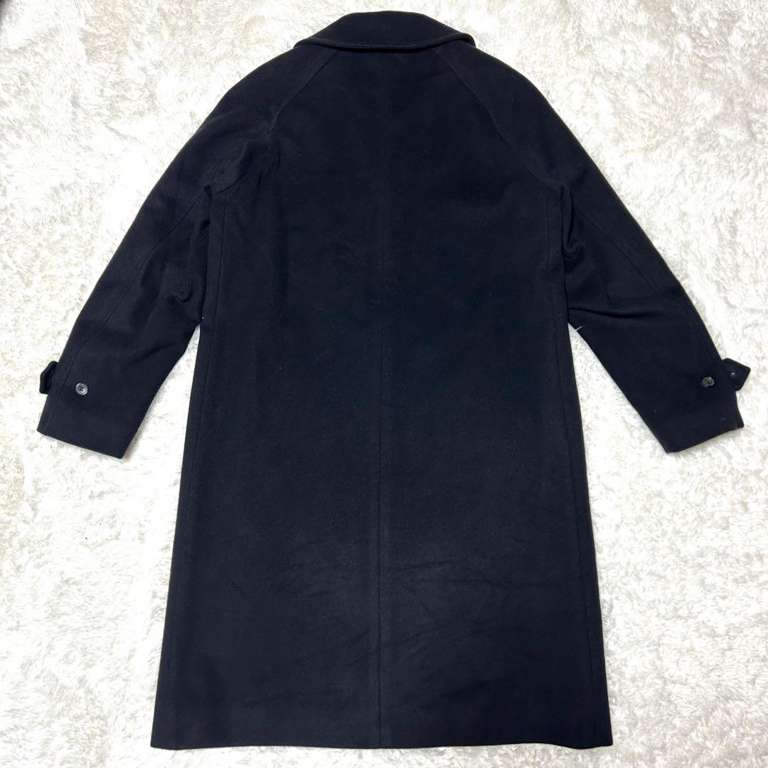 美品 マッキントッシュ ステンカラーコート ウール ネイビー 36