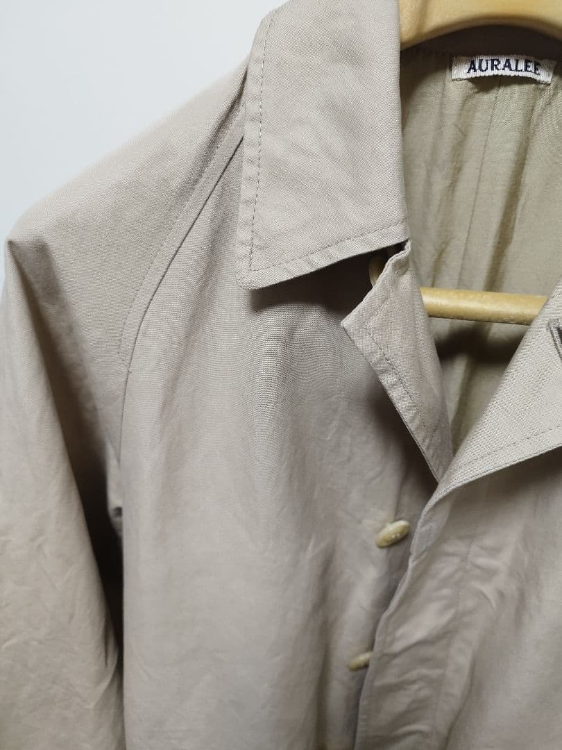 AURALEE ベージュ ステンカラーコート