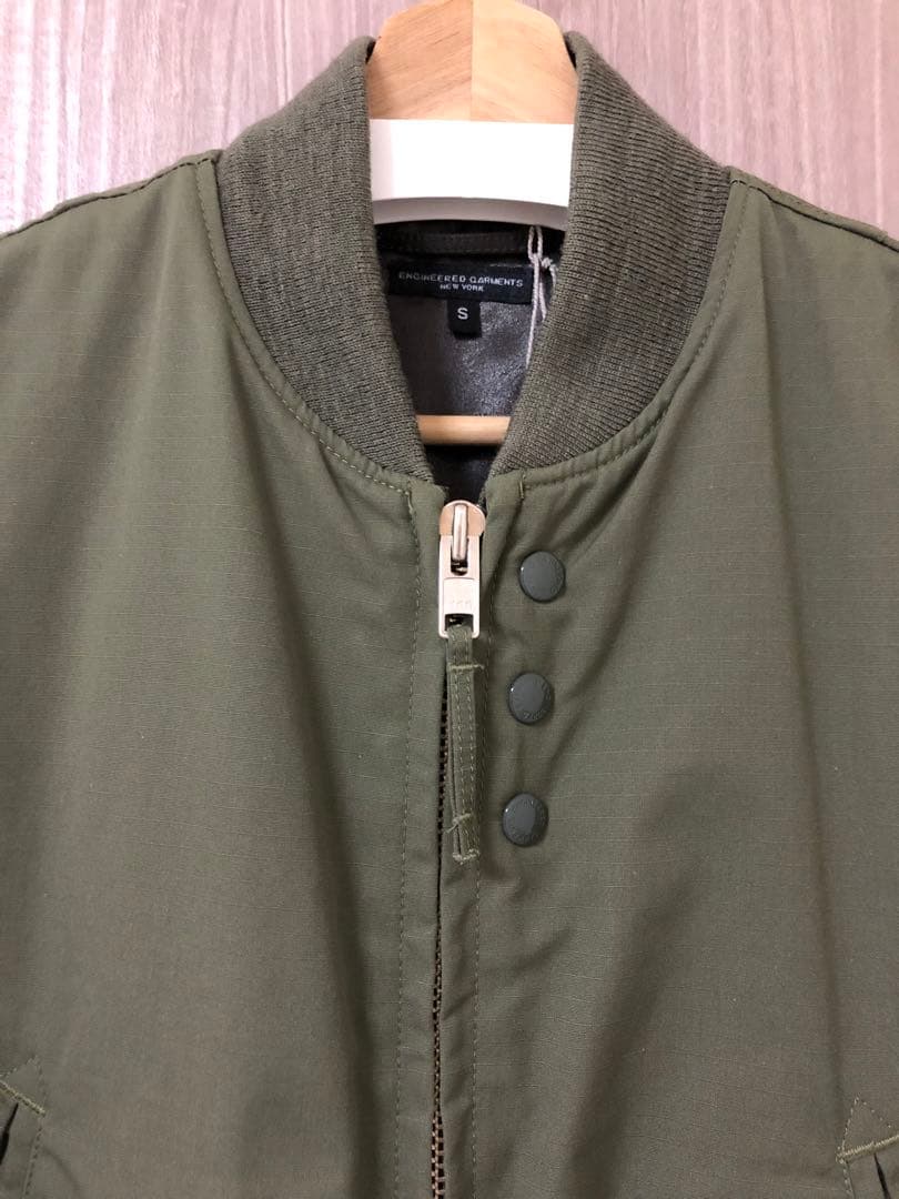 値下 エンジニアードガーメンツ リップストップアビエイタージャケット MA1