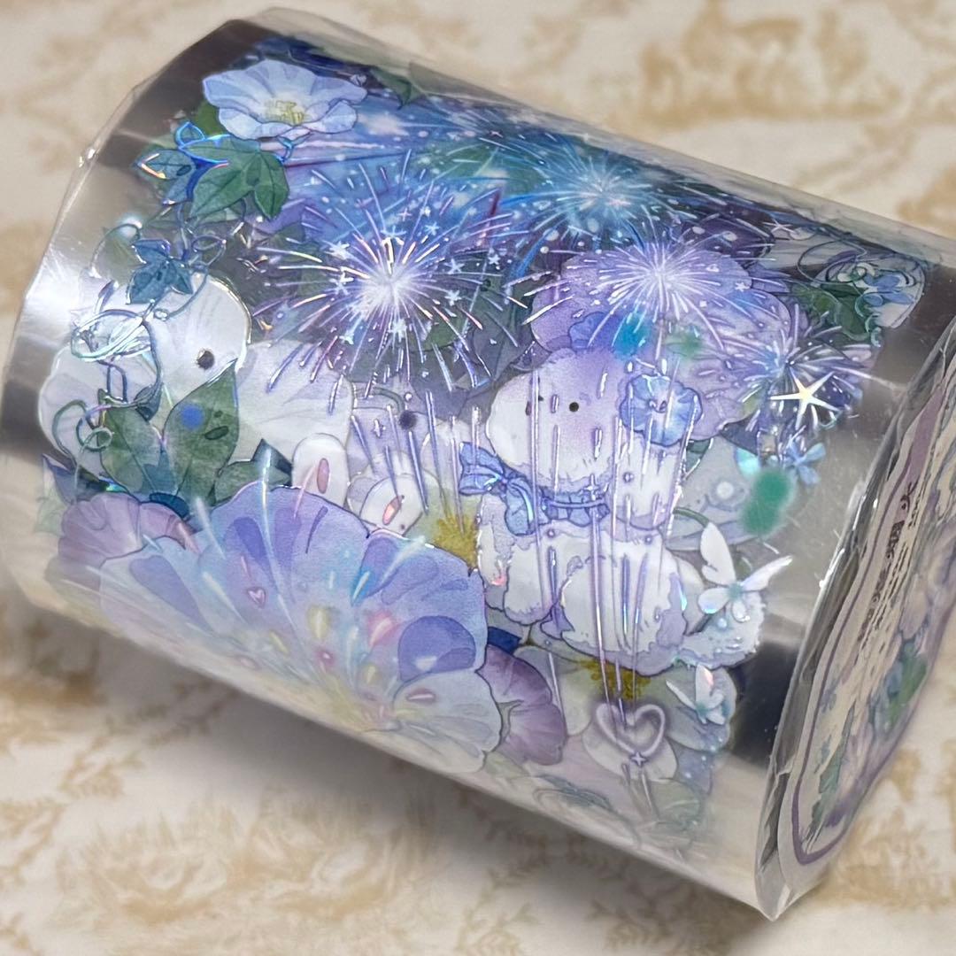 海外 PETテープ マスキングテープ 犬と花火