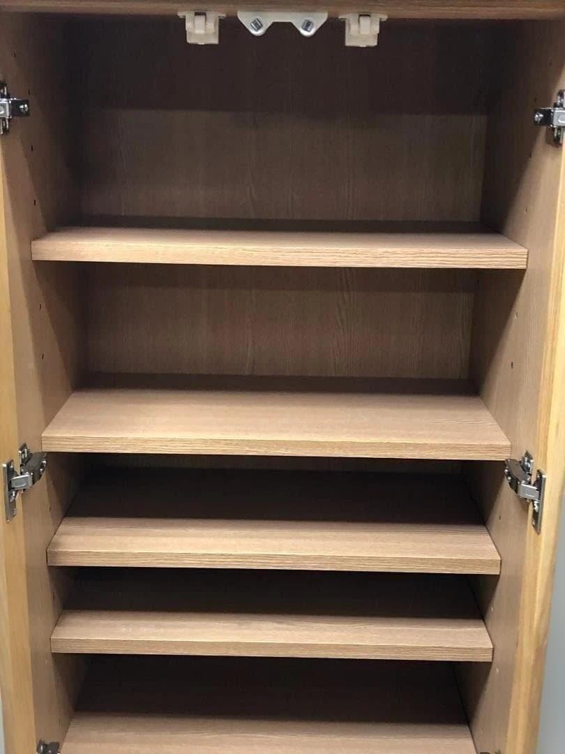 美品 送料無料　河口家具 CLAN クラン キッチン収納 食器棚 75048-1