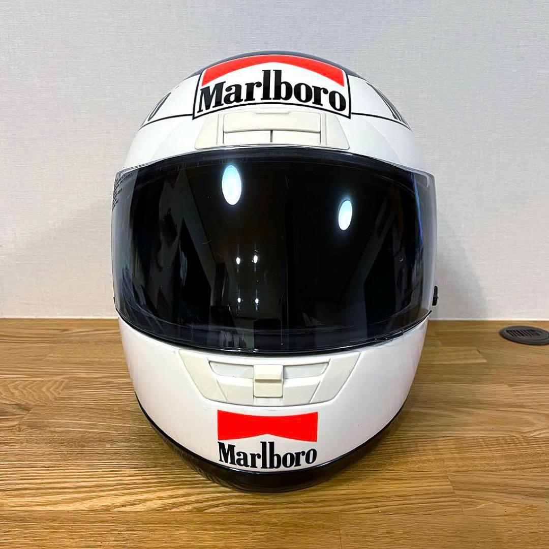 【ヘルメット レプリカ 希少】ジャンアレジ SHOEI マルボロロゴ仕様