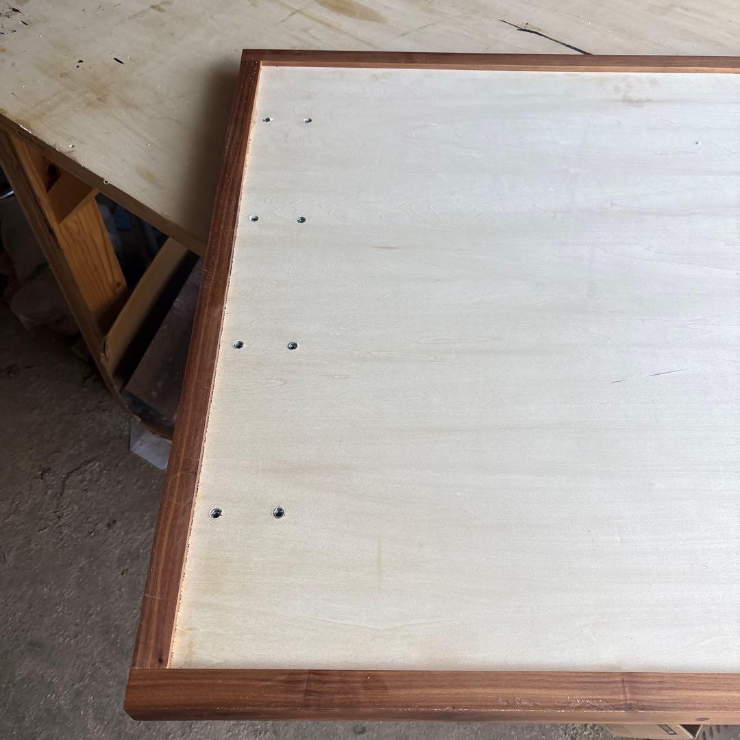 デスク天板　リノリウム　ウォールナット