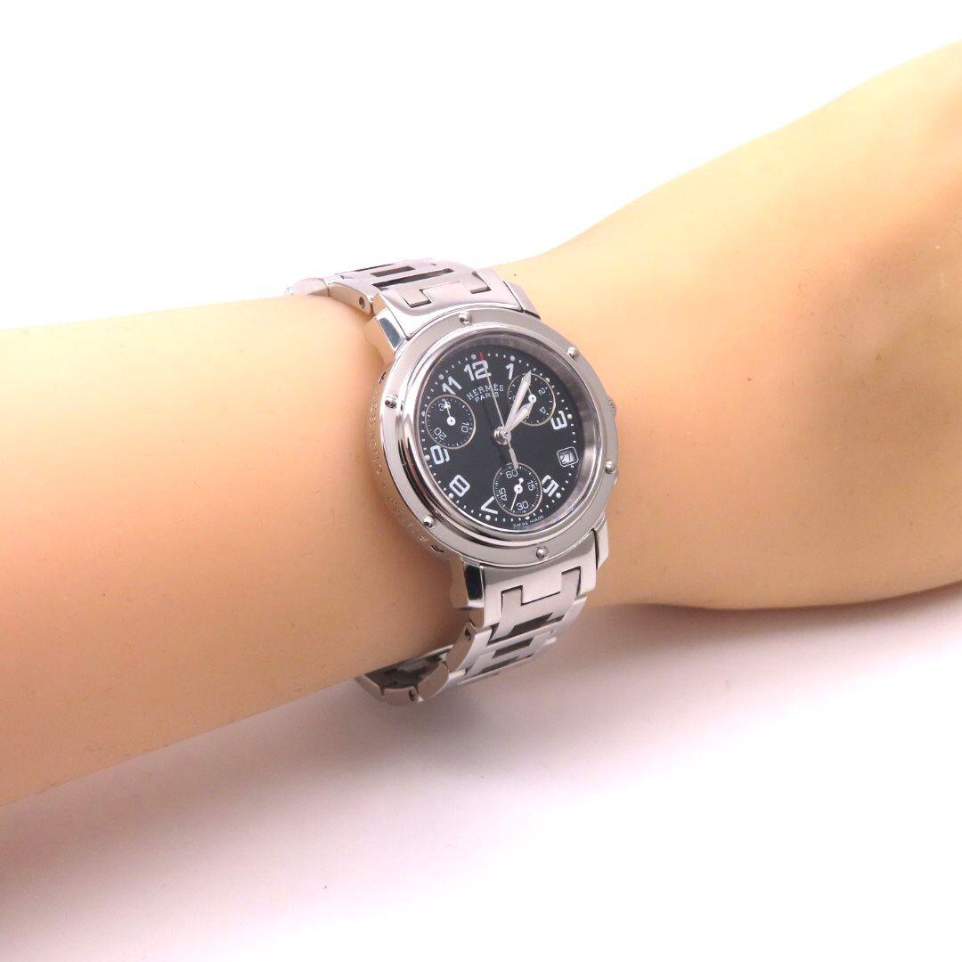 【クリッパー】HERMES エルメス時計 クロノグラフ CL1.310☆極美品☆