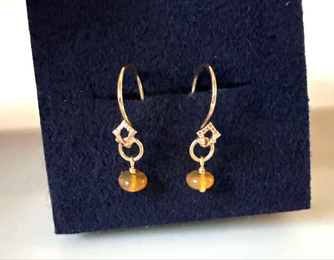 お値下げ＊アガットageteピアス&チャームセットk10