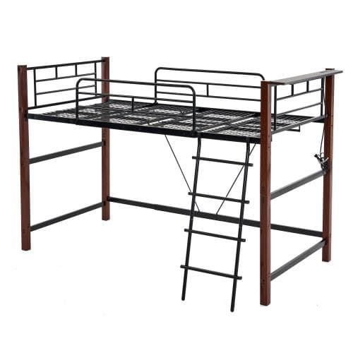 【高さ140cm】ロフトベッド パイプベッド シングル 耐荷重150kg シス