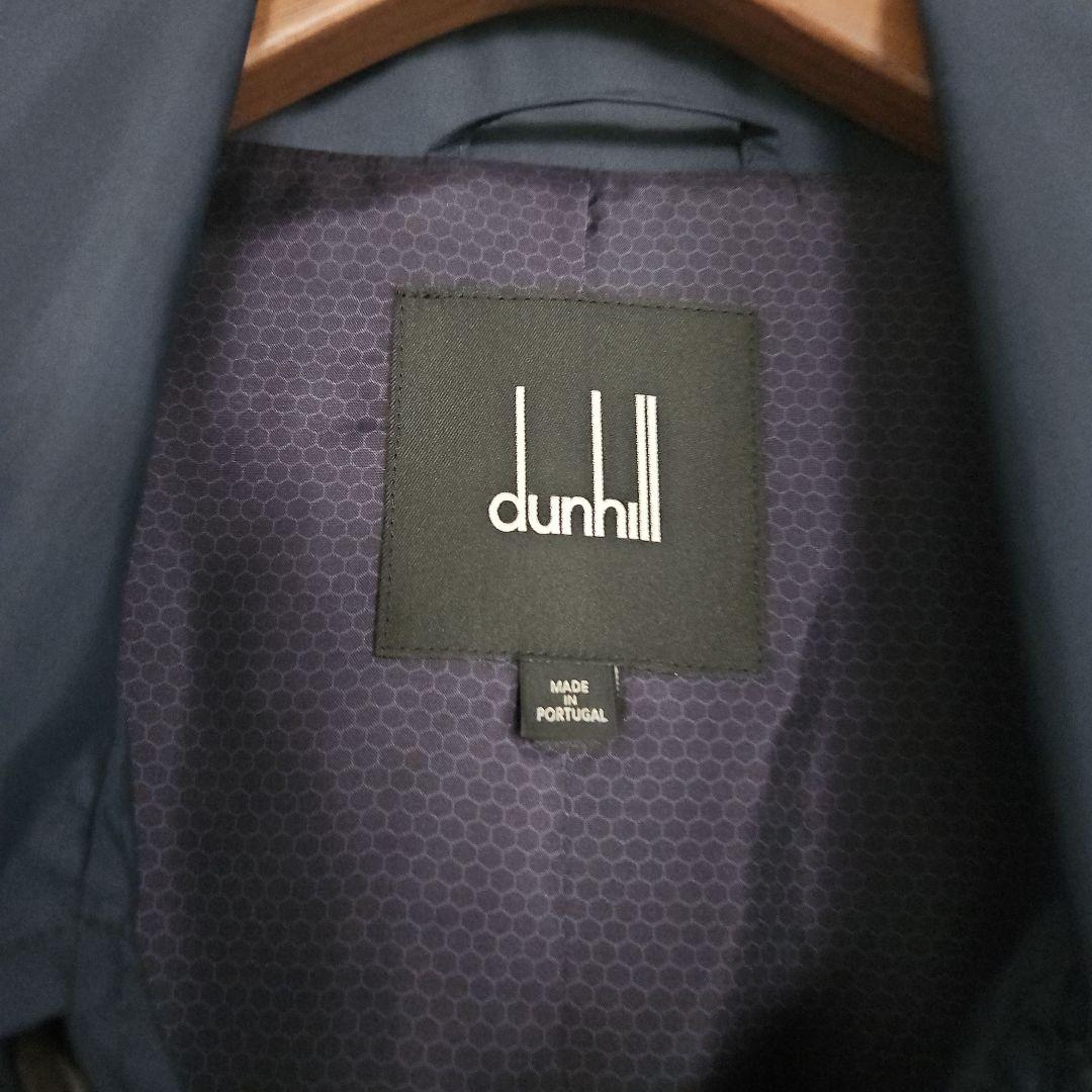dunhill /Lサイズ ステンカラーコート ネイビー 紺