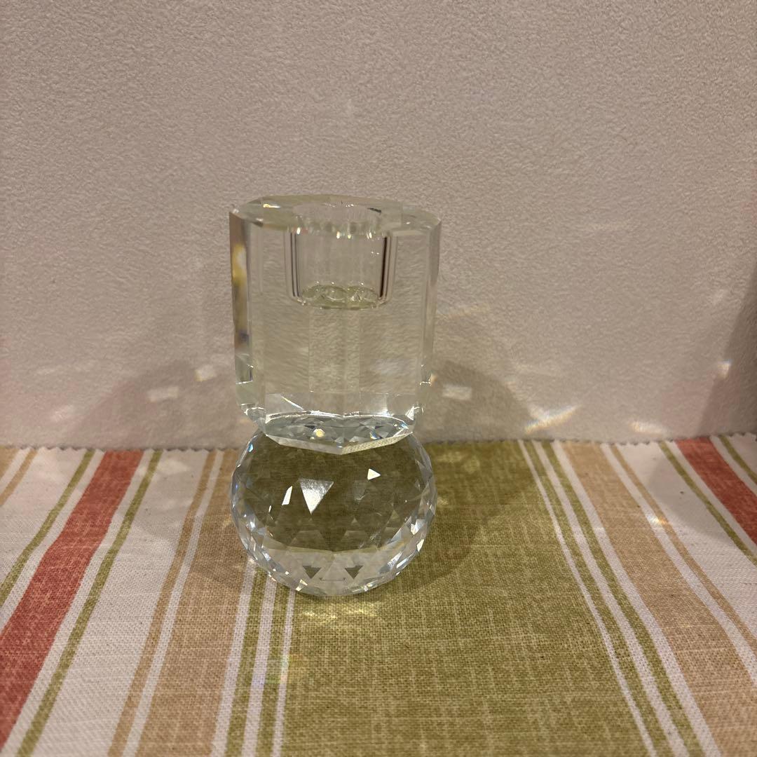 BoConcept クリアガラスのキャンドルホルダー　②