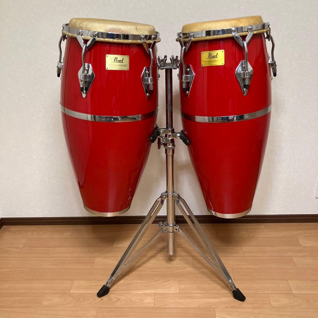 コンガ　2台　スタンド付き