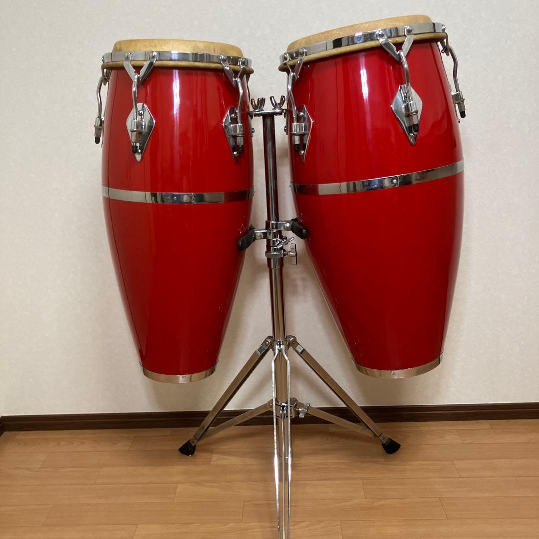 コンガ　2台　スタンド付き