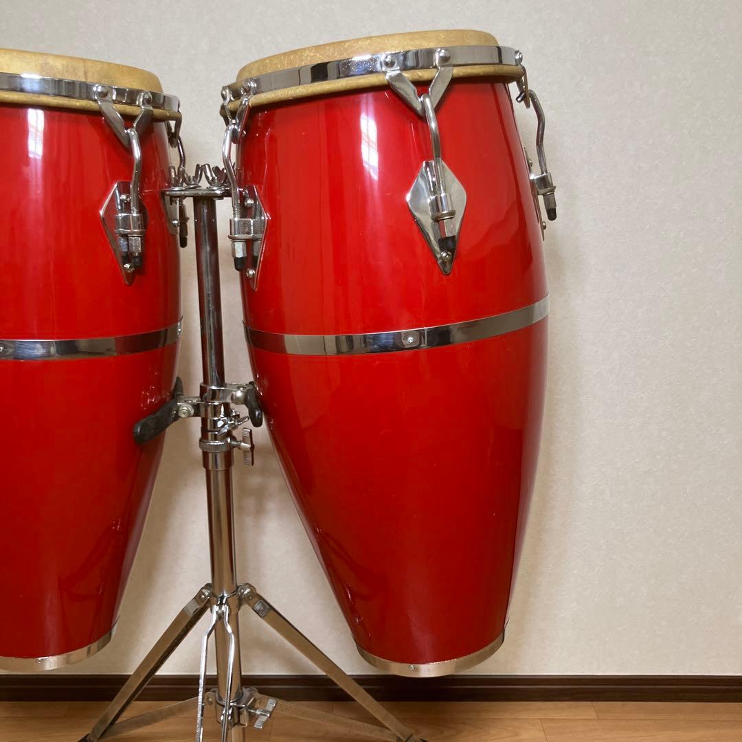 コンガ　2台　スタンド付き