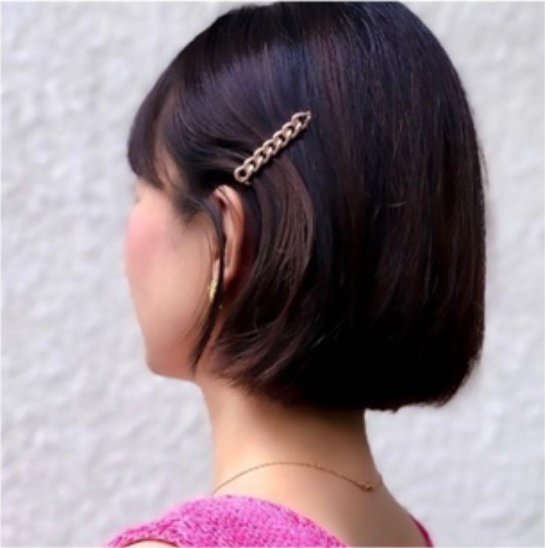 acca ヘアピン　ピンクゴールド