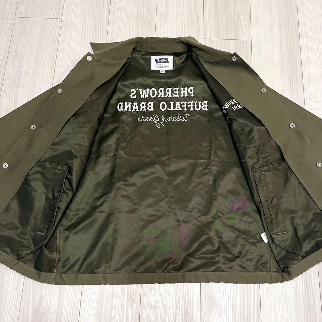美品 Pherrow’s フェローズ コーチジャケット 38 日本製 バック刺繍