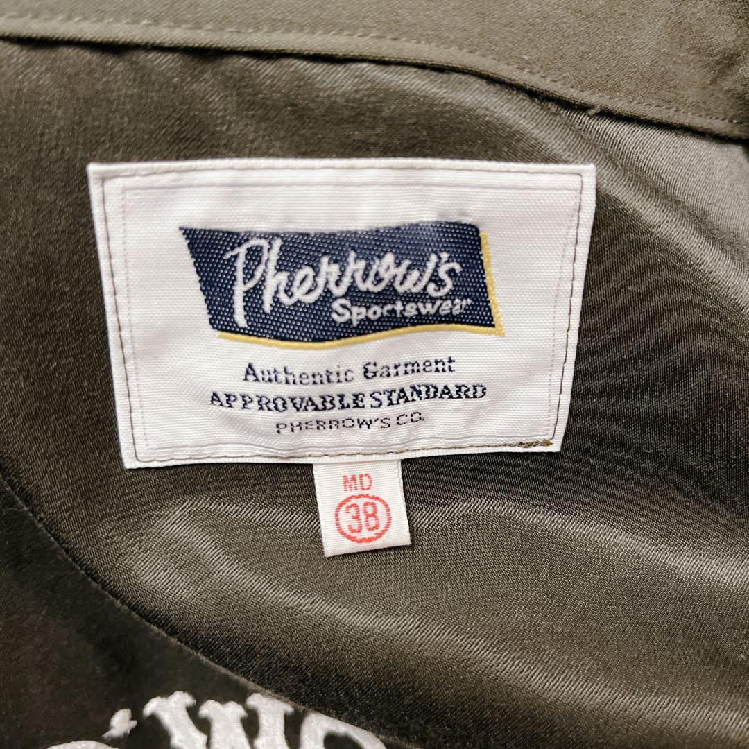 美品 Pherrow’s フェローズ コーチジャケット 38 日本製 バック刺繍