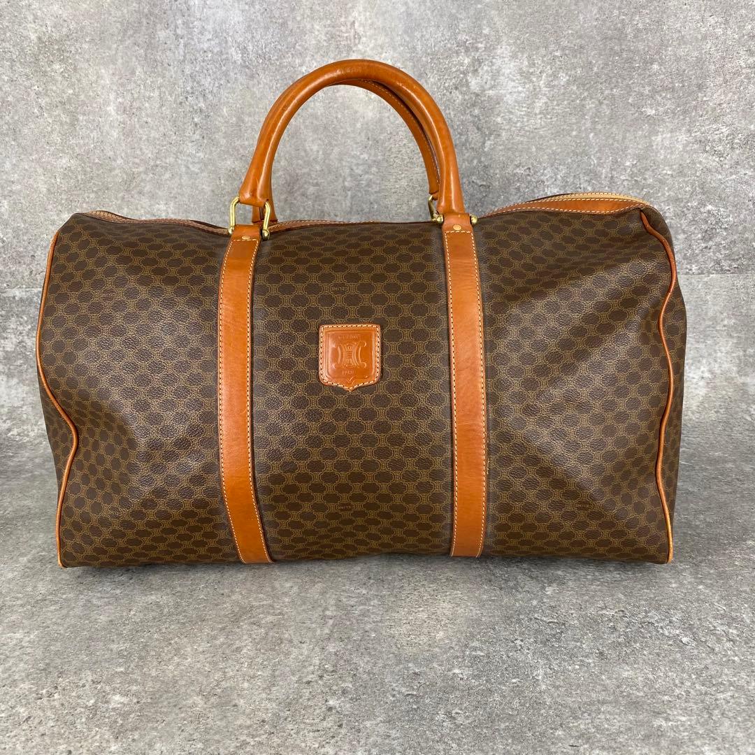 ヴィンテージ CELINE セリーヌ マカダム柄 トリオンフ ボストンバック