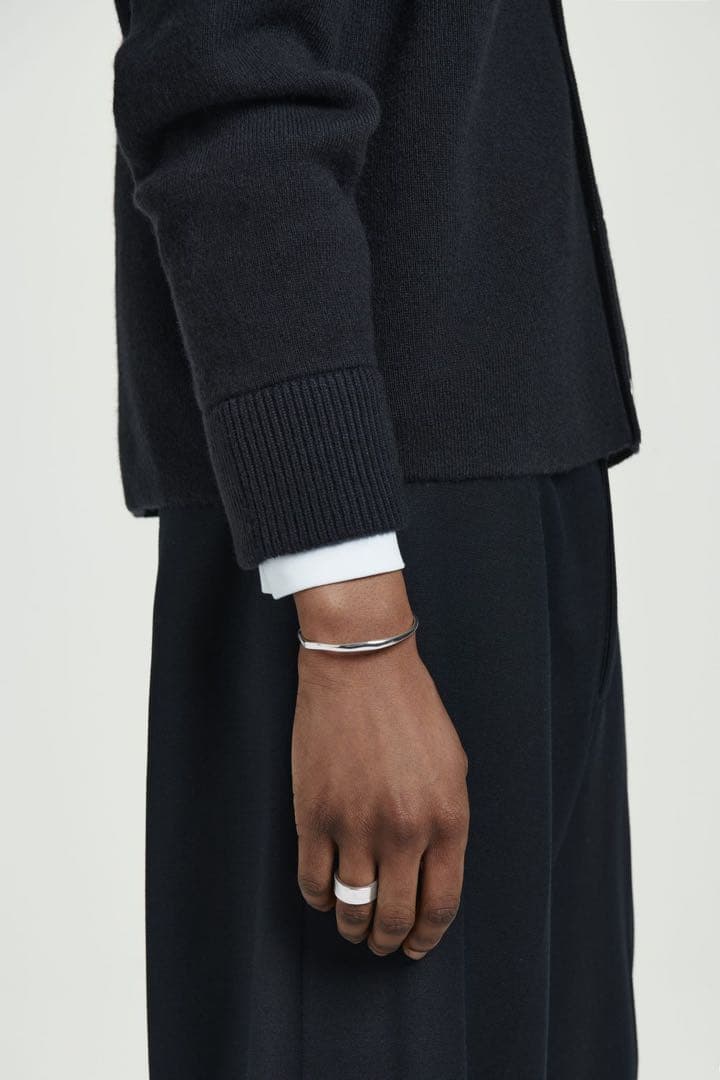 COS SLIM STERLING SILVER カフバングル