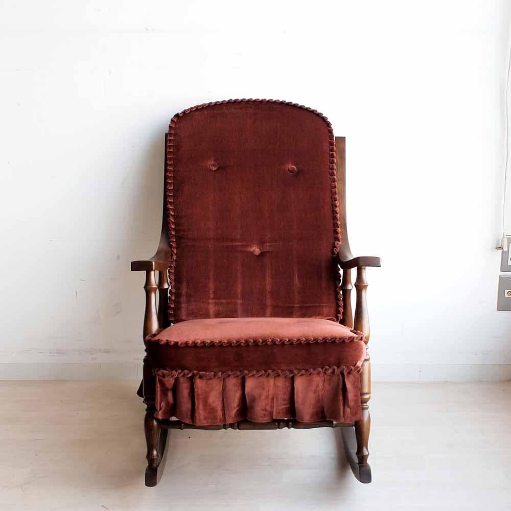 70's ビンテージ 柏木工 ロッキングチェア クッション ZR24212