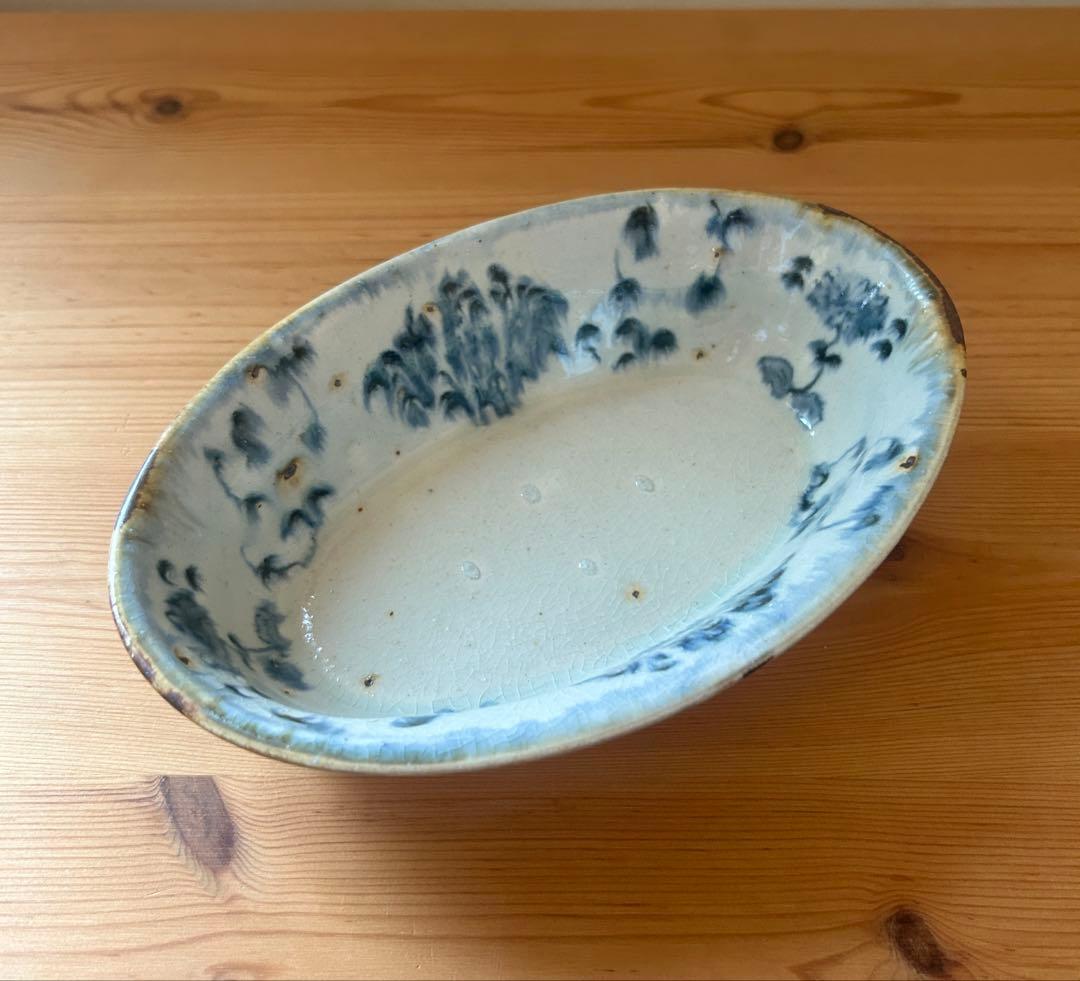 市野吉記　コウホ窯　楕円鉢