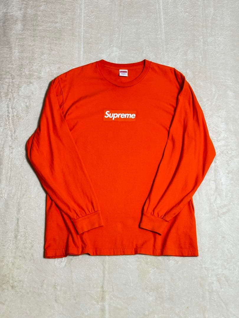 b*k様 supreme Box Logo L/S Tee orange L