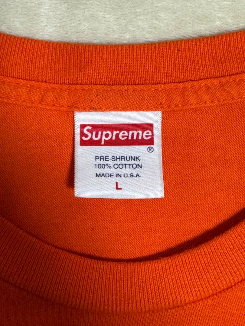 b*k様 supreme Box Logo L/S Tee orange L