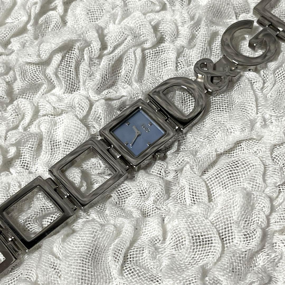 動作品　腕時計　D&G TIME　ドルチェ＆ガッバーナ　スクエア　ブレスレット