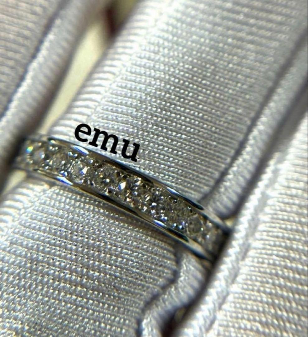 みかん様 / 最高級モアサナイト / フルエタニティリング / レール留め