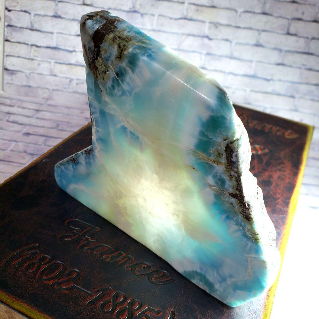 【高品質】ピンク入り！ラリマースライス 原石 プレート