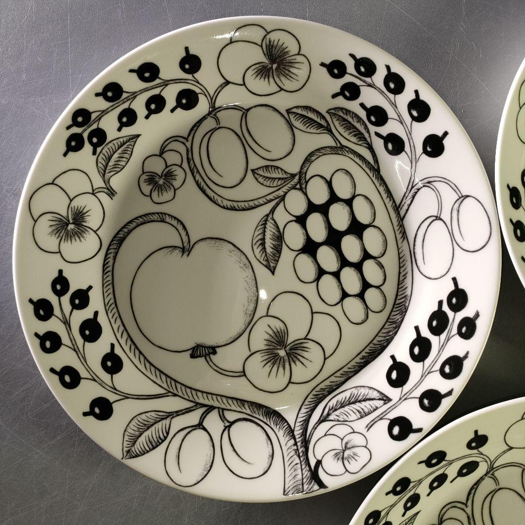 A1239-2/ARABIA/アラビアブラックパラティッシプレート3客/26cm