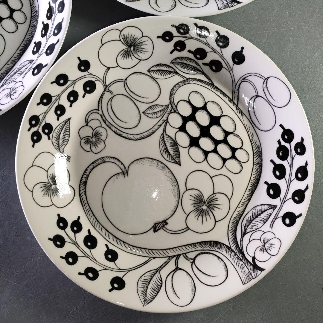 A1239-2/ARABIA/アラビアブラックパラティッシプレート3客/26cm