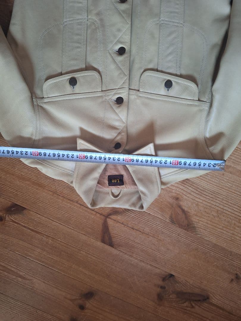 オ*ー様 Lee LeatherJKT ベージュ