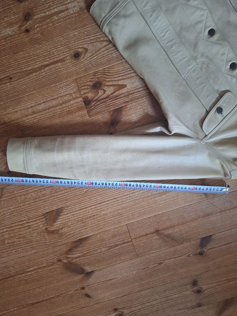 オ*ー様 Lee LeatherJKT ベージュ