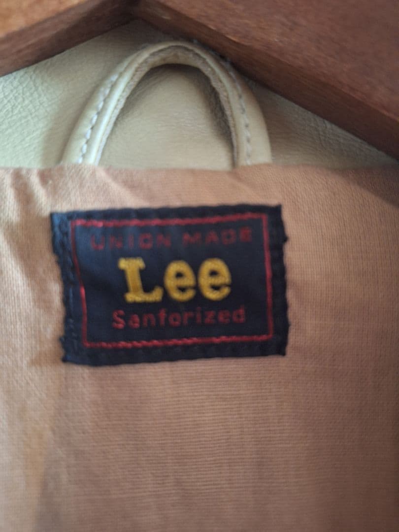 オ*ー様 Lee LeatherJKT ベージュ