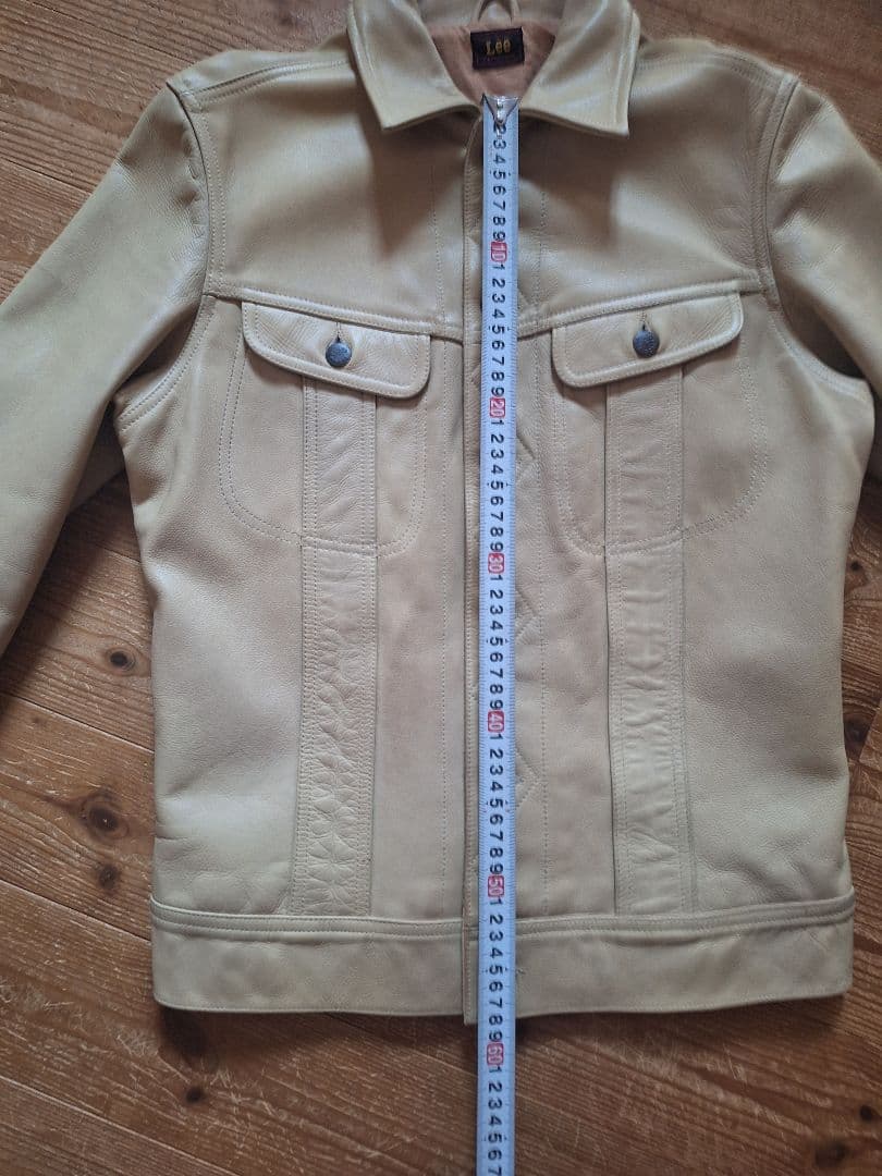 オ*ー様 Lee LeatherJKT ベージュ