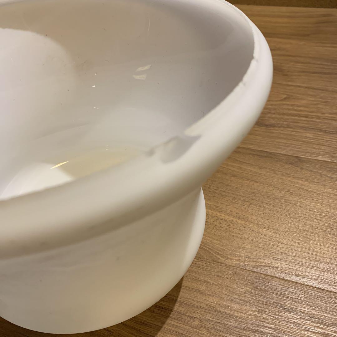 昭和レトロ ツヤなし 乳白ガラス 電傘 ペンダント ミルクガラス 大正ロマン