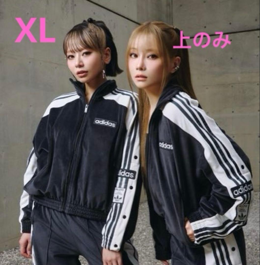 新品XL adidas W ADIBREAK VELOUR TT 重盛さと美