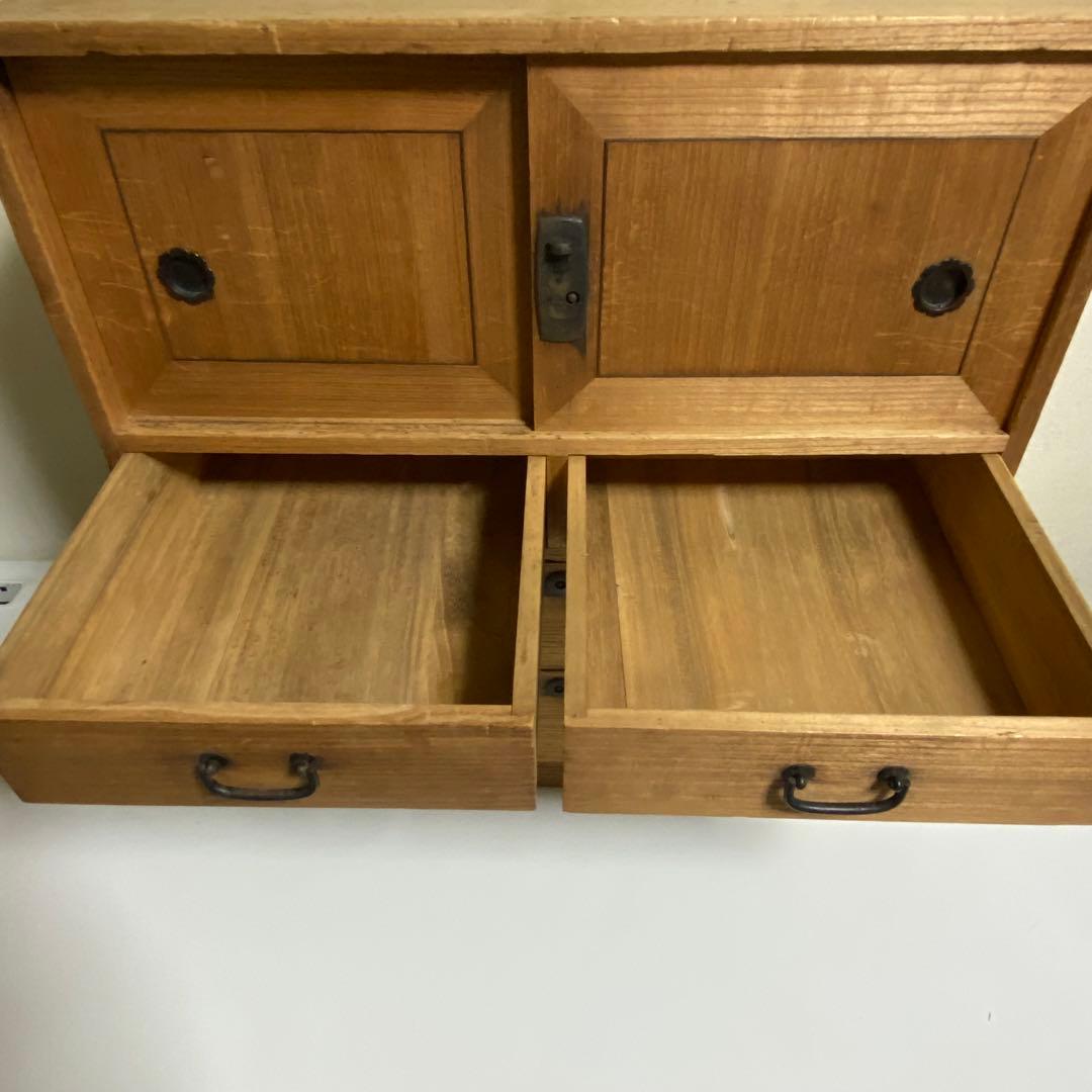 長期自宅保管品 総桐箪笥 小型桐タンス 桐箪笥 茶箪笥 古家具 昭和レトロ 収納