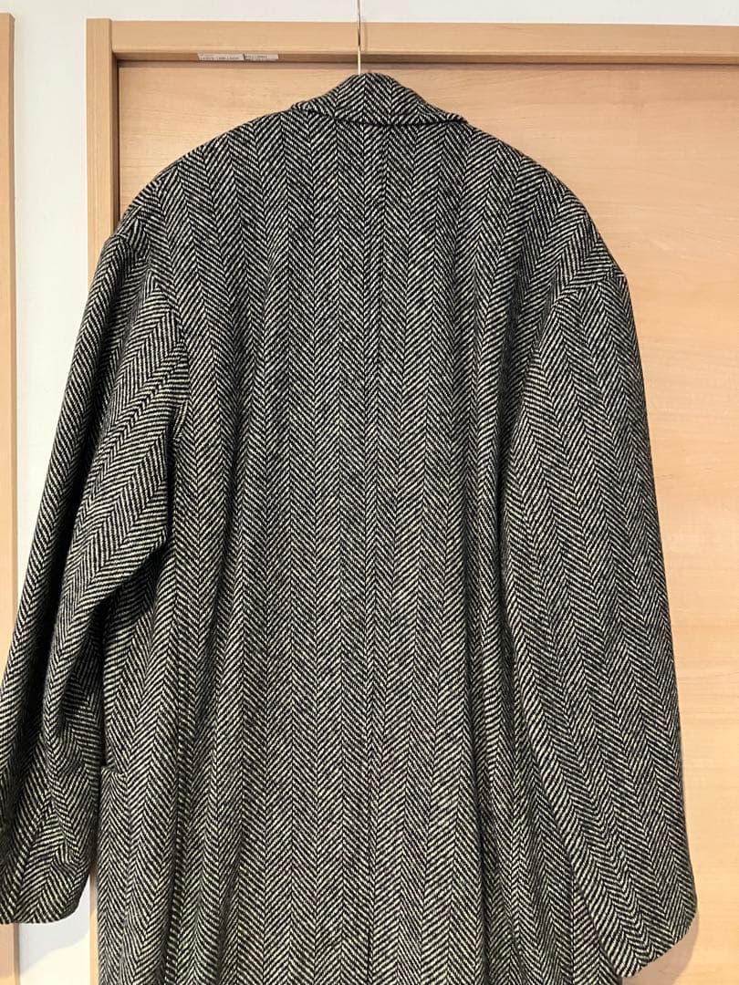 STUDIO NICHOLSON ヘリンボーンチェスターコート S 早い者勝ち‼️