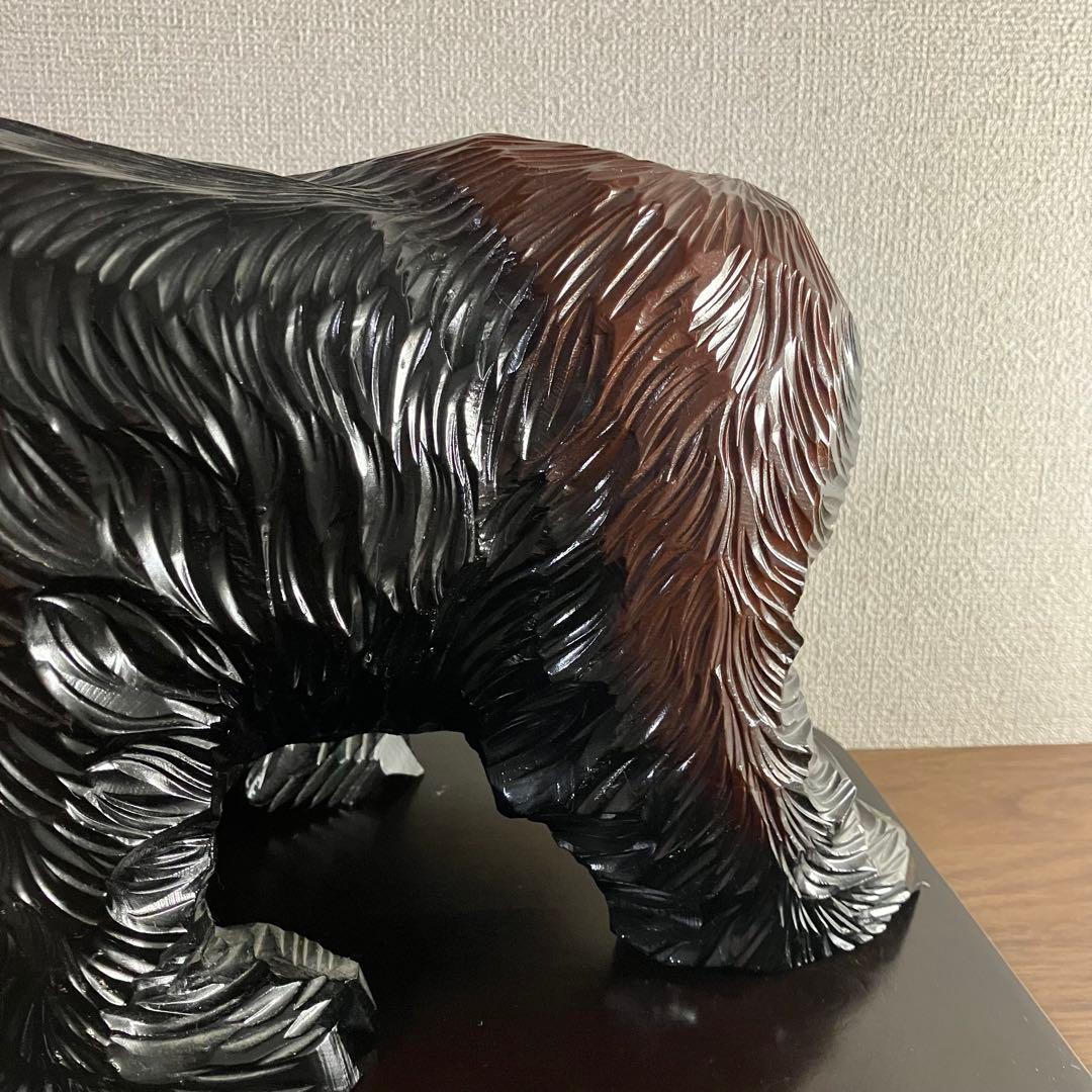 熊の木彫り・熊一刀彫北海道民芸品伝統工芸品人形郷土玩具置物古道具古物骨董