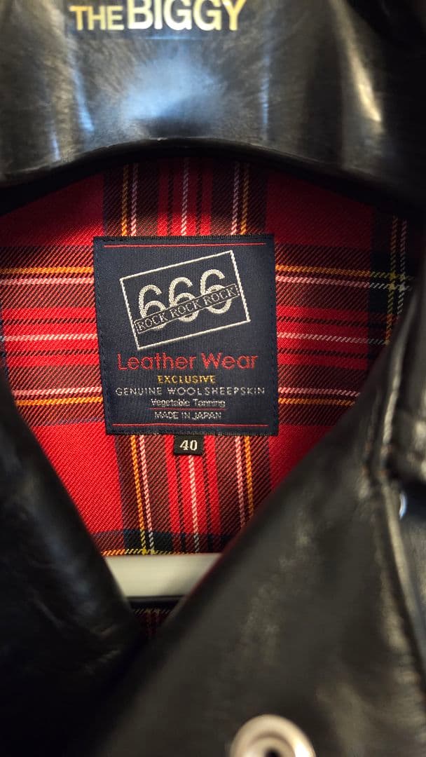 666 LJM-8 ウールシープスキン　ダブルライダースジャケット 40