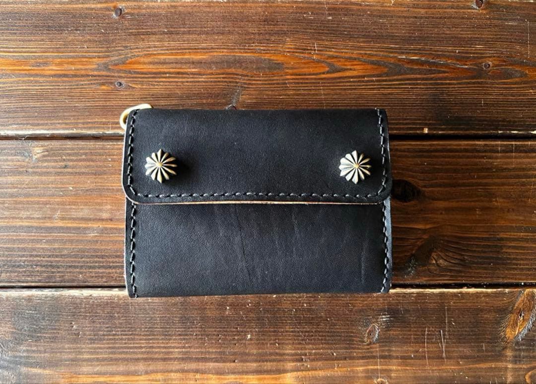 【トラッカーウォレット 3つ折り/ヌメ革】